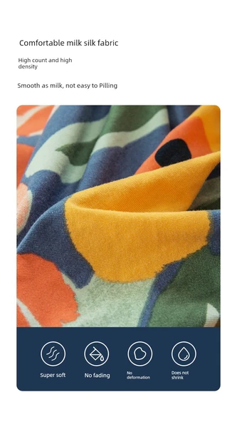 Lastikli Kaymaz Sandalye Kılıfı - Yüzen Çiçekler Desenli - 1'li Paket - Resim 9