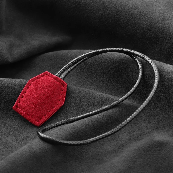 Alcantara Süet Araba Anahtarlık - Kırmızı - 11
