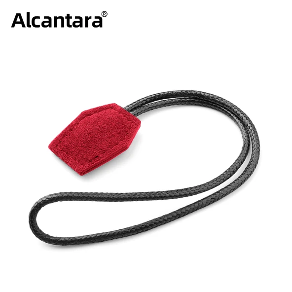 Alcantara Süet Araba Anahtarlık - Kırmızı