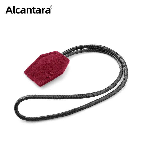 Alcantara Süet Araba Anahtarlık - Şarap Kırmızısı