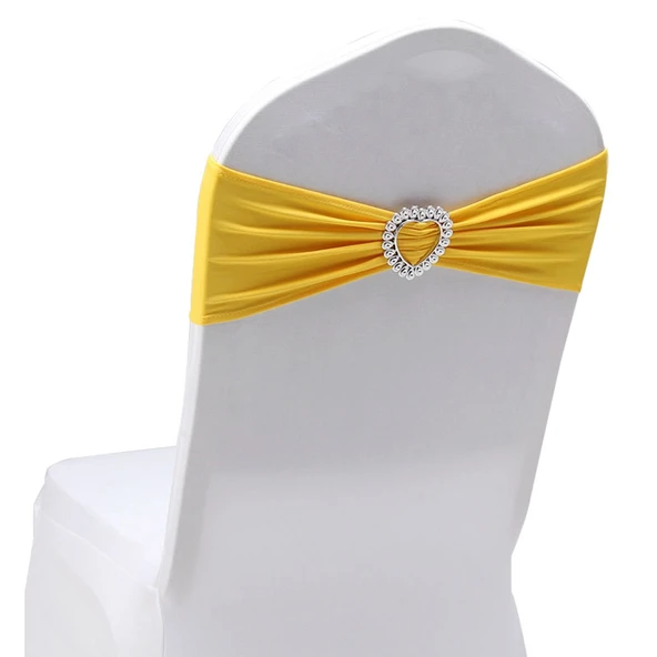 Kalp Şekilli Sandalye Örtüsü - Mor - 35x14cm - 5