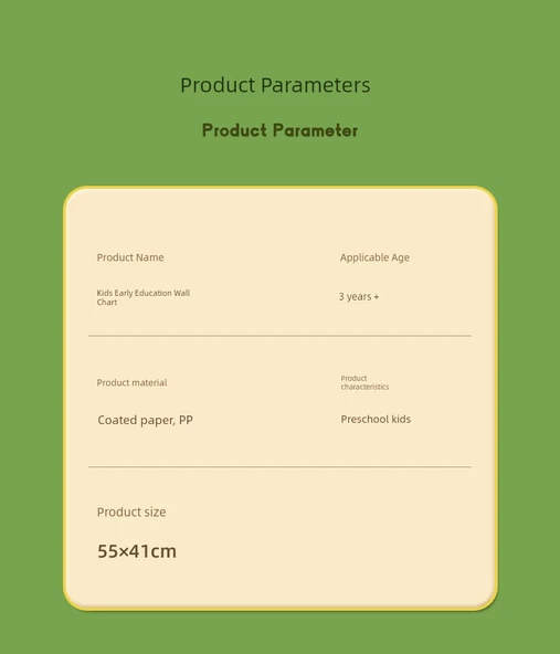 Erken Eğitim Duvar Tablosu - Pinyin + İngilizce - Resim 11