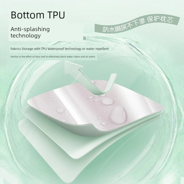 Kapitone Yastık Kılıfı 48x74 - Buğday Başağı Açık Gri Çiftli (Su Geçirmez Değil) - Resim 5