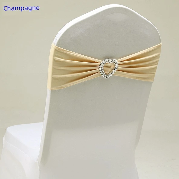 Kalp Şekilli Sandalye Örtüsü - Mor - 35x14cm - 9