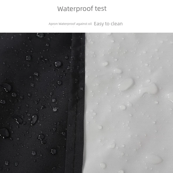 Uzun Kollu Su Geçirmez Mutfak Önlüğü - Mor - Resim 5