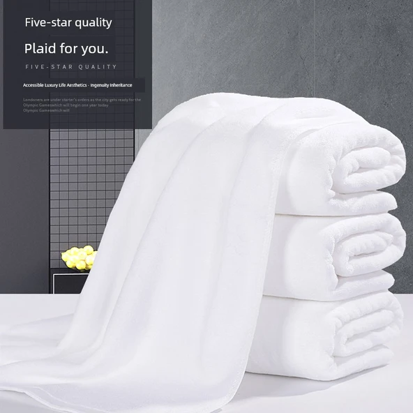 Pamuklu Yatak Havlusu 80x180 cm 600g - 2'li Paket