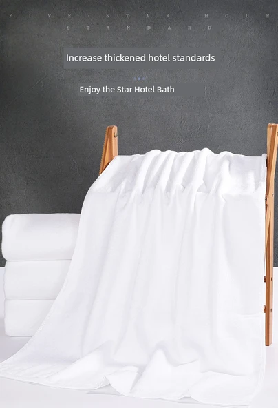 Pamuklu Yatak Havlusu 80x180 cm 600g - 2'li Paket - 10