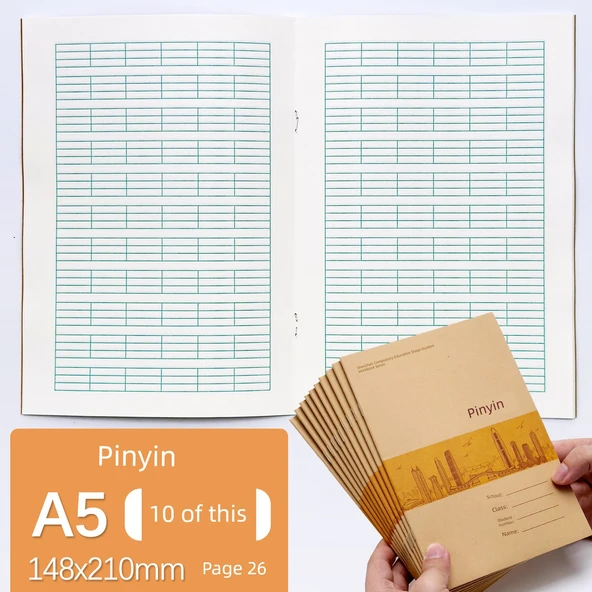 İlkokul A5 Pinyin Defteri - 10 Adet