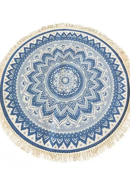 Bohem Tarzı Masa Örtüsü - Fidge - 50cm Çap - 6