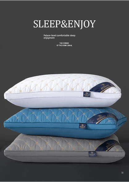 Kapitone H Desenli Yastık ve Yastık Kılıfı Seti - Çift Taraflı Gri Orta Yastık (2 Adet) - 8