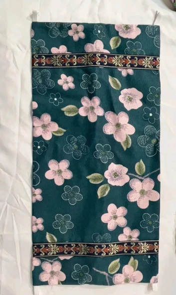 Ayarlanabilir Yükseklikte Boyun Yastığı - Beş Renkli Çiçekler Yastık Kılıfı