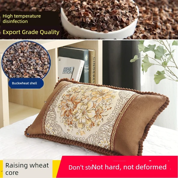 Güzellik Salonu Yatak Yastığı - Dantelli Kare - Yeşil Pamuk Dolgulu - Resim 6