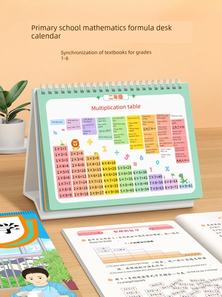 İlkokul Matematik Formülleri Masa Takvimi - 2. Sınıf Eğitim Araçları Seti - 2