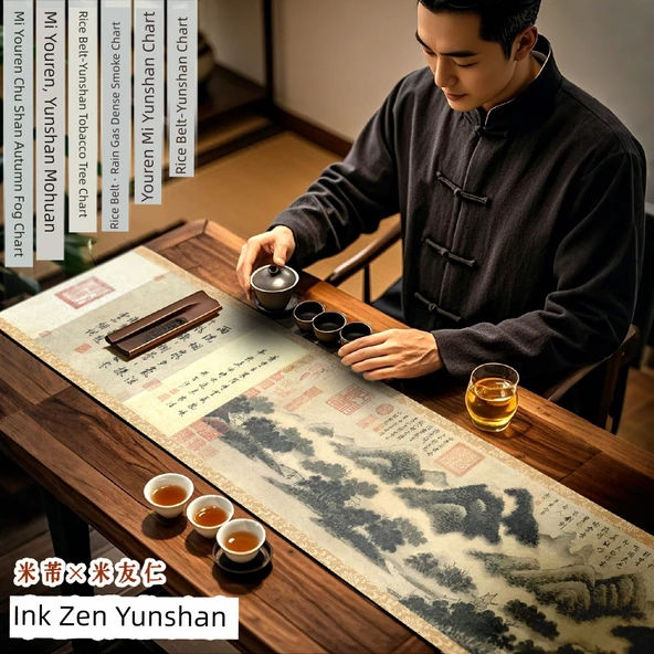 Diyatomlu Çay Matı - Mi Youren-Chu Shan Sonbahar Manzarası - 30x120cm - 2