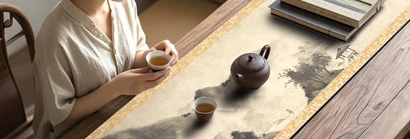 Diyatomlu Çay Matı - Mi Fu-Yunshan Duman Ağacı Çizelgesi - 30x120cm - 8