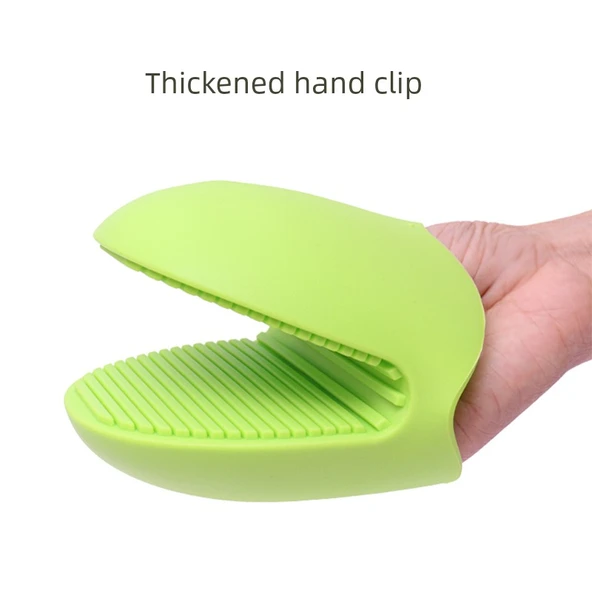 Isıya Dayanıklı Fırın Eldiveni ve Tutacak - Kalın Yeşil - 2'li Paket - 2