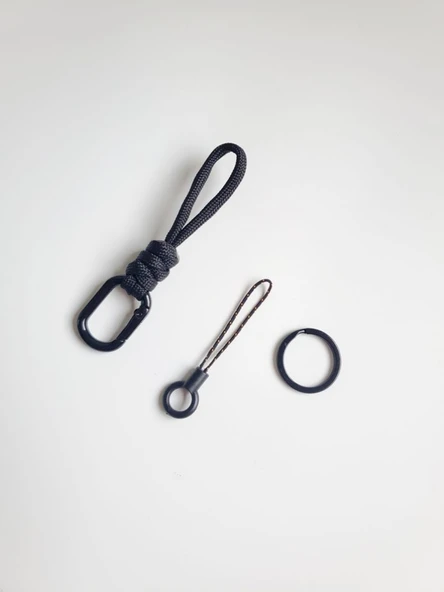 Paraşüt İpi Örgü Anahtarlık - 11cm Joy +2 Aksesuar - Resim 5