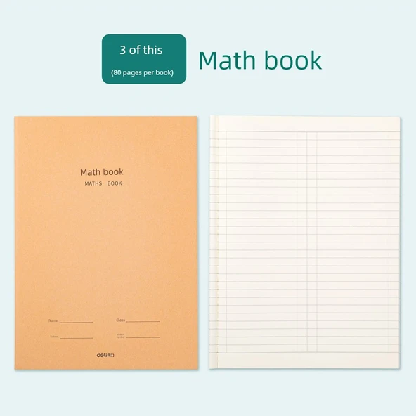 Ortaokul Matematik Defteri - 3'lü Paket