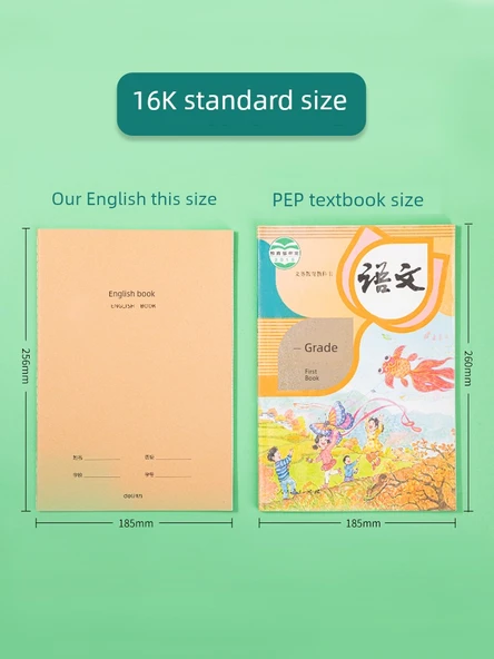 Ortaokul Karışık Defter Seti - 3 Çince + 3 Matematik + 3 İngilizce + 3 Kompozisyon (12 Adet) - 5