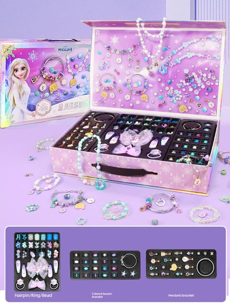 Frozen DIY Boncuk Bileklik Yapım Seti - Hediye Kutulu