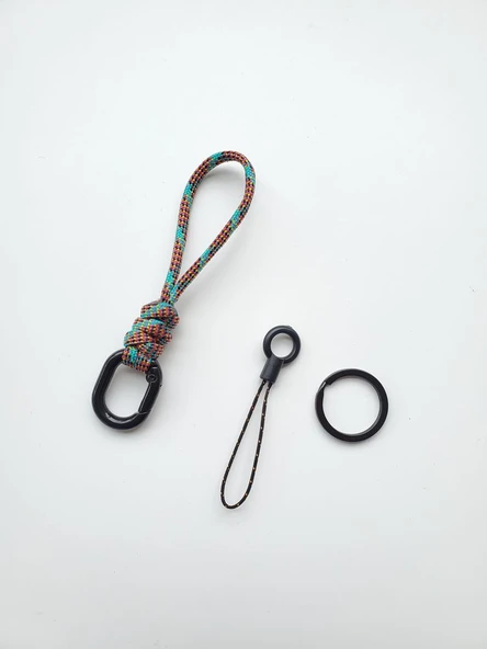 Paraşüt İpi Örgü Anahtarlık - 11cm Joy +2 Aksesuar - Resim 10