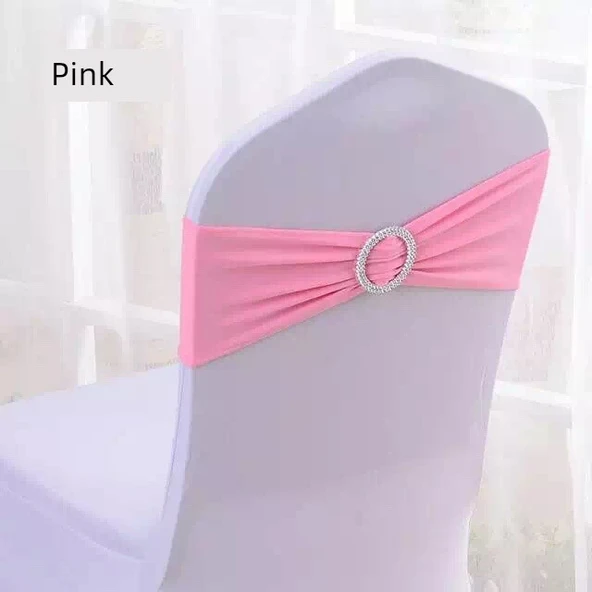 Elastik Sandalye Kılıfı - Pembe