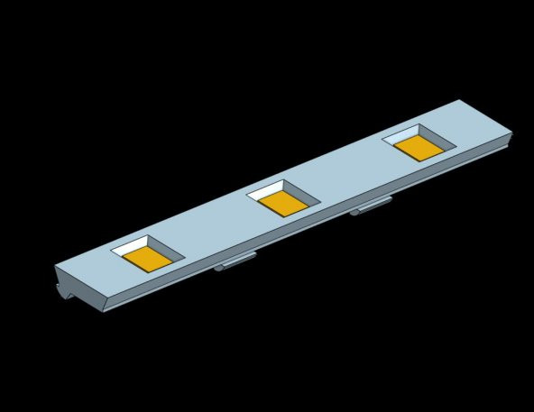 Led Şerit İçin V-Slot Kapağı Plastik Aparat - 1