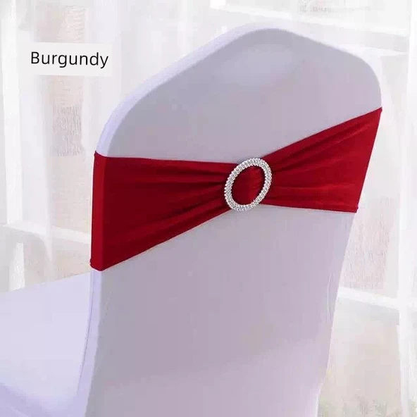 Elastik Sandalye Kılıfı - Bordo
