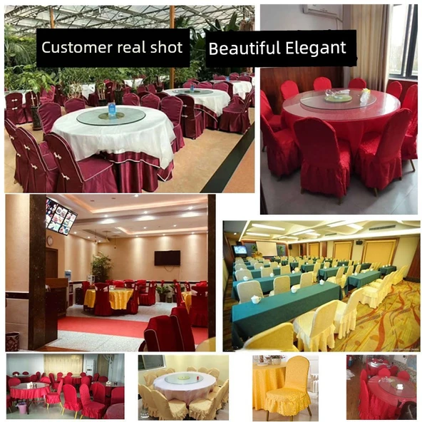 Otel Restoran Sandalye Kılıfı - Renk (Özel Stil) - 3