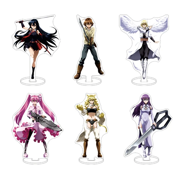 Anime Akrilik Ofis Oyuncak Dekorasyon Figürü - 16 Adet - 2