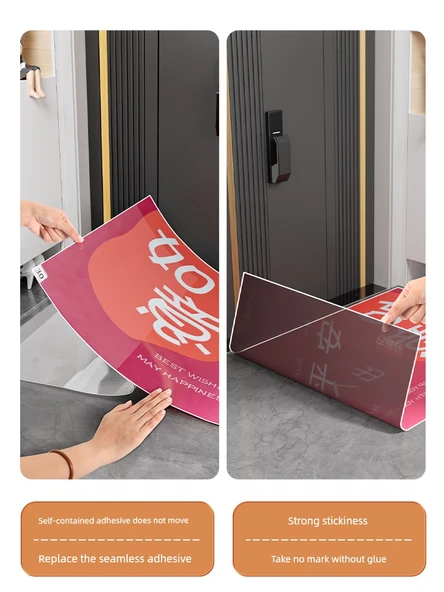 Yapışkanlı Zemin Paspası - 60x90cm - Beyaz - 120 Yaprak - 6