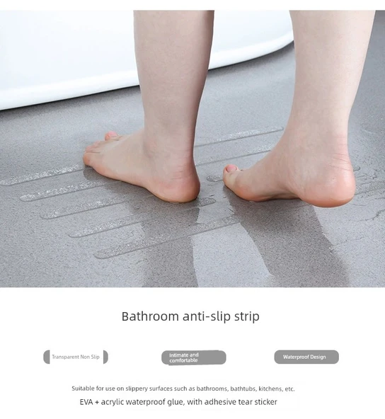 Kaymaz Banyo Şeritleri 25x2cm - 6 Adet - 9