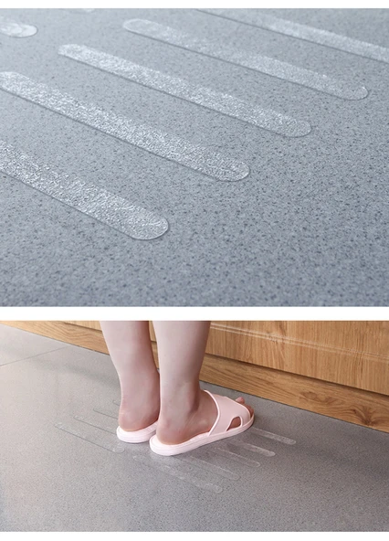 Kaymaz Banyo Şeritleri 25x2cm - 6 Adet - 8