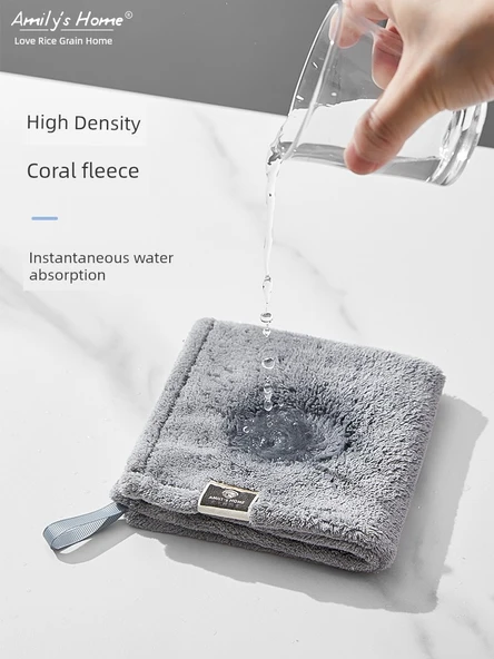 Mikrofiber Mutfak Banyo Havlusu - 3'lü Karışık Renkli + 3'lü Bulaşık Süngeri - 3