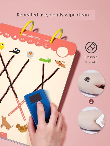 Çocuklar için Kalem Kontrolü Alıştırma Kitabı - Kalem Kontrolü Eğitimi (2+ Yaş) - Resim 5