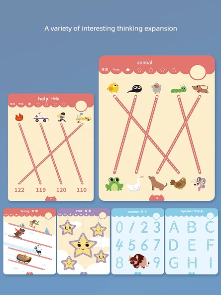 Çocuklar için Kalem Kontrolü Alıştırma Kitabı - Kalem Kontrolü Eğitimi (2+ Yaş) - Resim 3