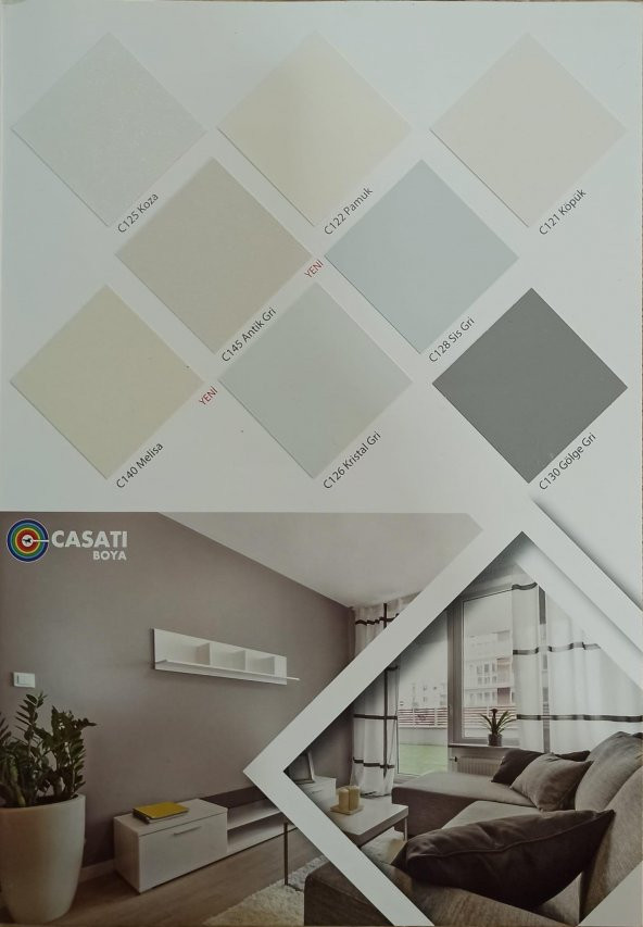 Casati Silikonlu Mat İç Cephe Boyası 7,5 Lt - 5