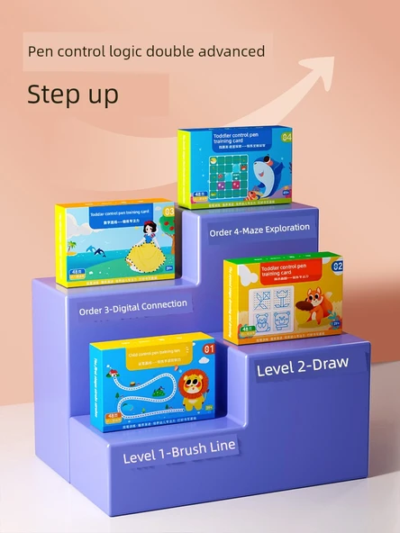 Çocuklar için Kalem Kontrolü Alıştırma Kitabı - Kalem Kontrolü Eğitimi (2+ Yaş) - Resim 2