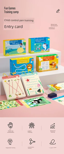 Çocuklar için Kalem Kontrolü Alıştırma Kitabı - Kalem Kontrolü Eğitimi (2+ Yaş) - Resim 7