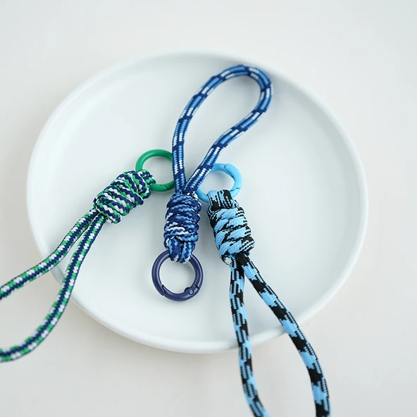 Paraşüt İpli Dokuma Desenli Araba Anahtarlık - Stil 1 A461 - Resim 5