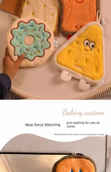 Sevimli Çizgili El Havlusu - Cheese Cookies - 9