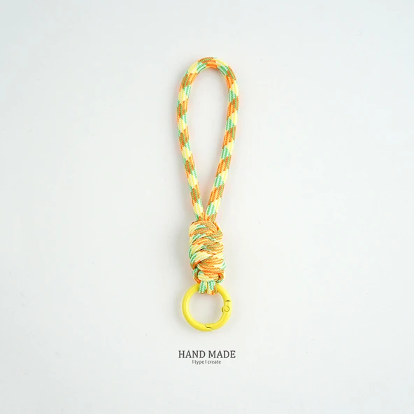 Paraşüt İpli Dokuma Desenli Araba Anahtarlık - Stil 1 A461 - Resim 7