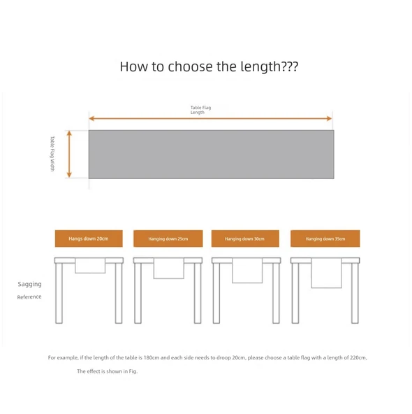 Çin Tarzı PVC Su Geçirmez Masa Örtüsü - Kırmızı - 40x160cm - Resim 7