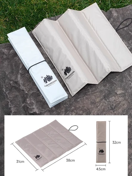Mini Taşınabilir Sandalye Minderi - Haki Oxford Kumaş - 5