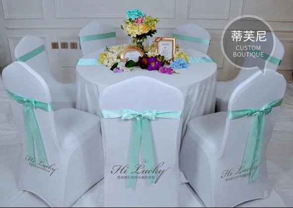 Elastik Sandalye Örtüsü Fiyonk Düğün Dekorasyon Kurdelesi - Tiffany-2 - 4.5 TL Yeni Satış