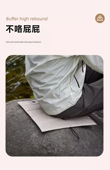 Mini Taşınabilir Sandalye Minderi - Haki Oxford Kumaş - 9