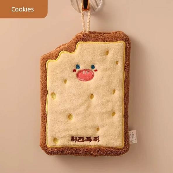 Sevimli Çizgili El Havlusu - Cheese Cookies