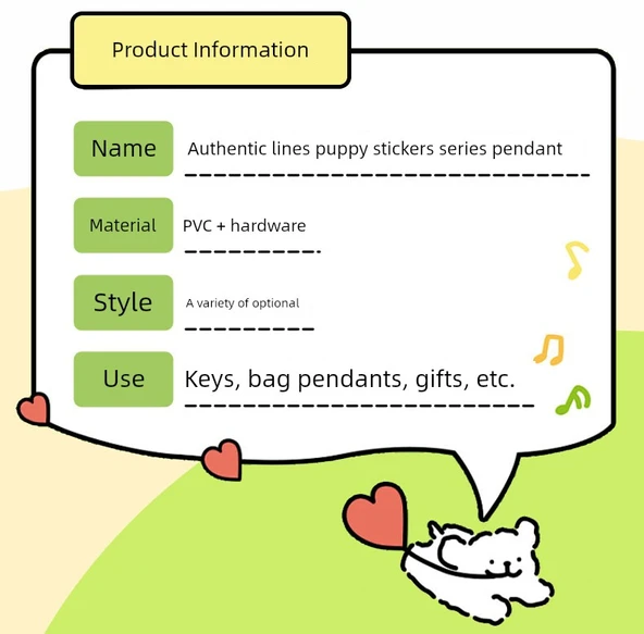 Line Köpek Küçük Altın Kalpli (Turuncu Hediye Kutulu + Hediye Çantalı) Anahtarlık - 10