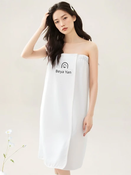 Güzellik Salonu Havlu Seti - Drapeli Yatak Örtüsü 250x150cm - Beyaz - Resim 5