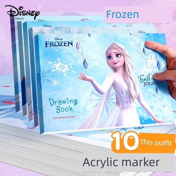 Disney Prenses Çocuk Çizim Kitabı - Resimli Kitap * 5 + Boyama Kitabı * 5 [Marvel] - 2